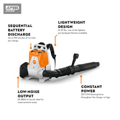 BRA 200 Battery Powered Backpack Blower